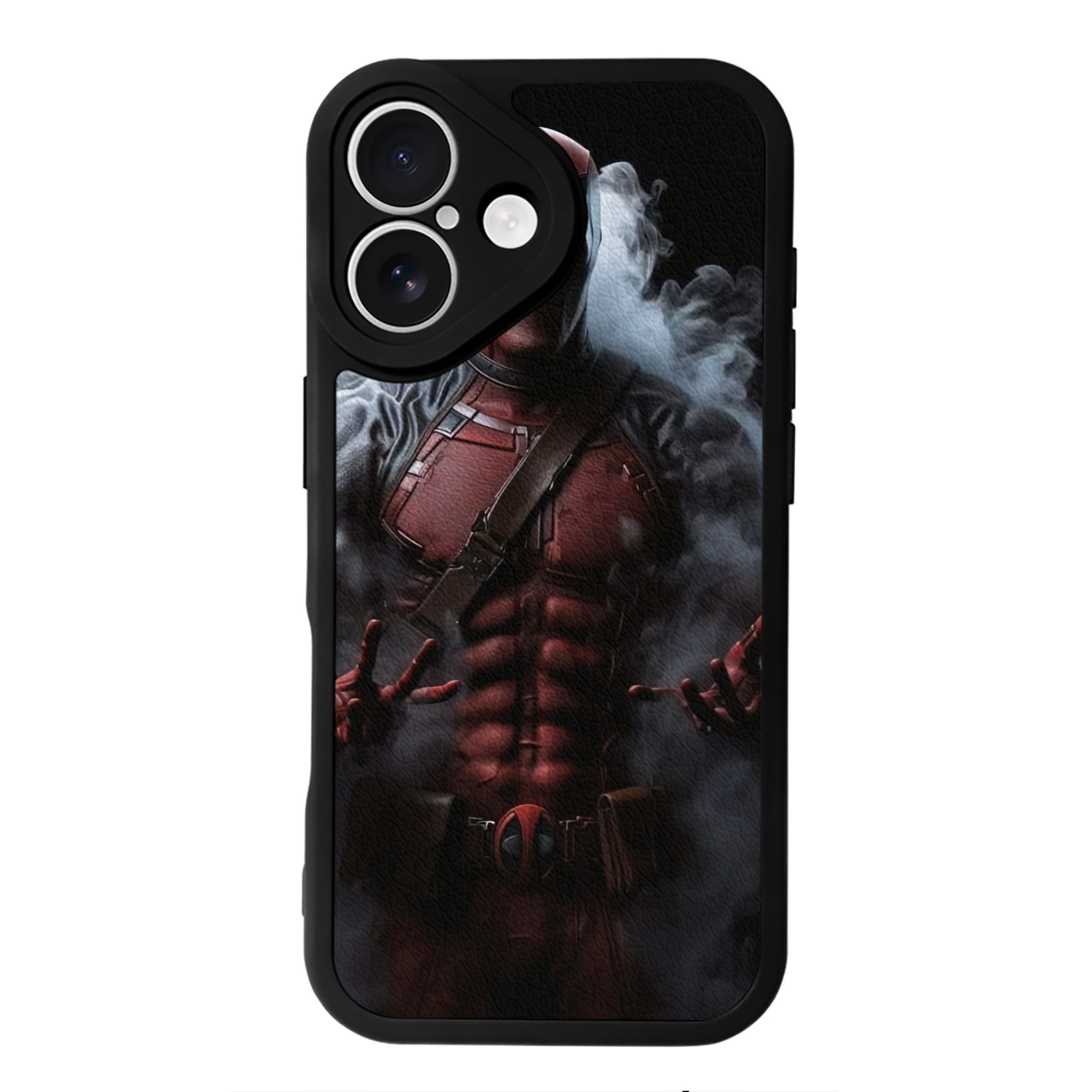 （画像用） Deadpool デッドプール 【iPhone 16シリーズ対応】シリコンスマホケース（レザー調） 材質：シリコン